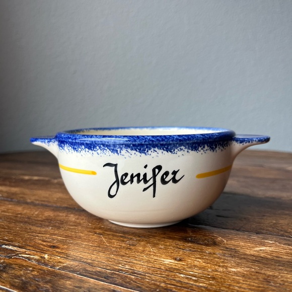Bol Prenom Breton, First Name Bowl “Jenifer” Made in France - Picture 5 of 8